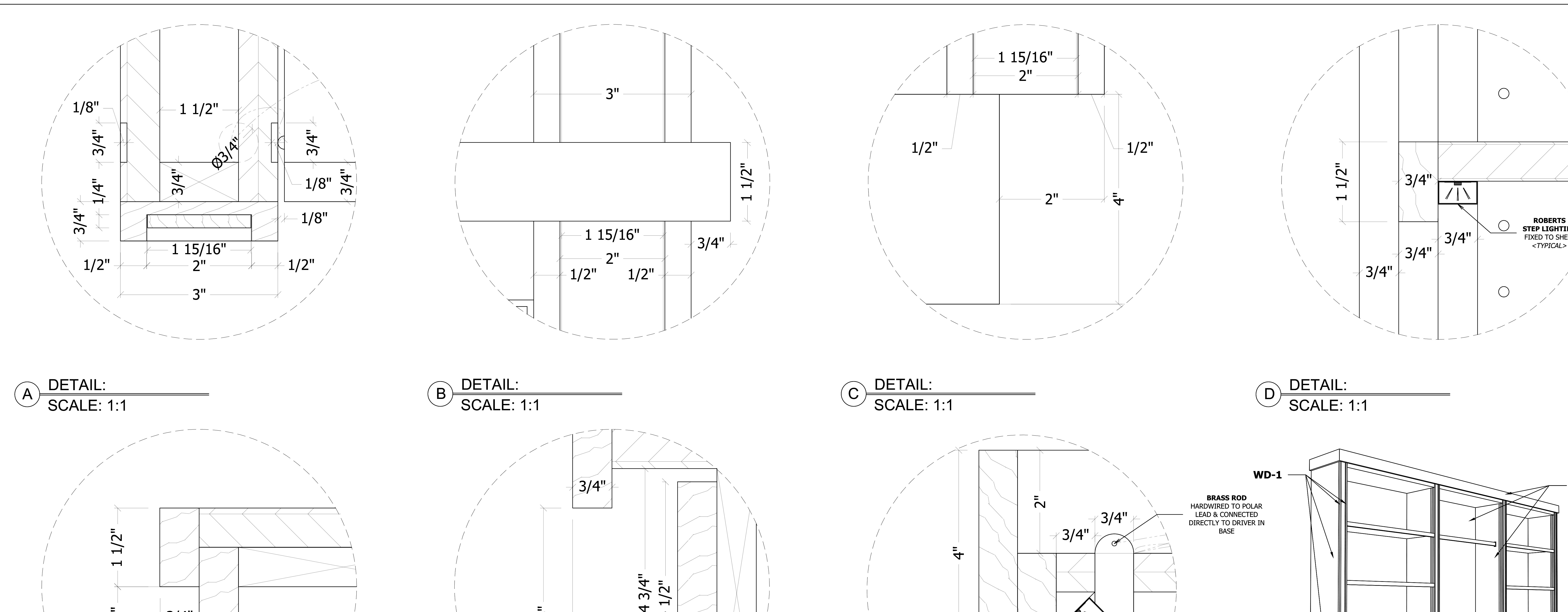 Full scale millwork details