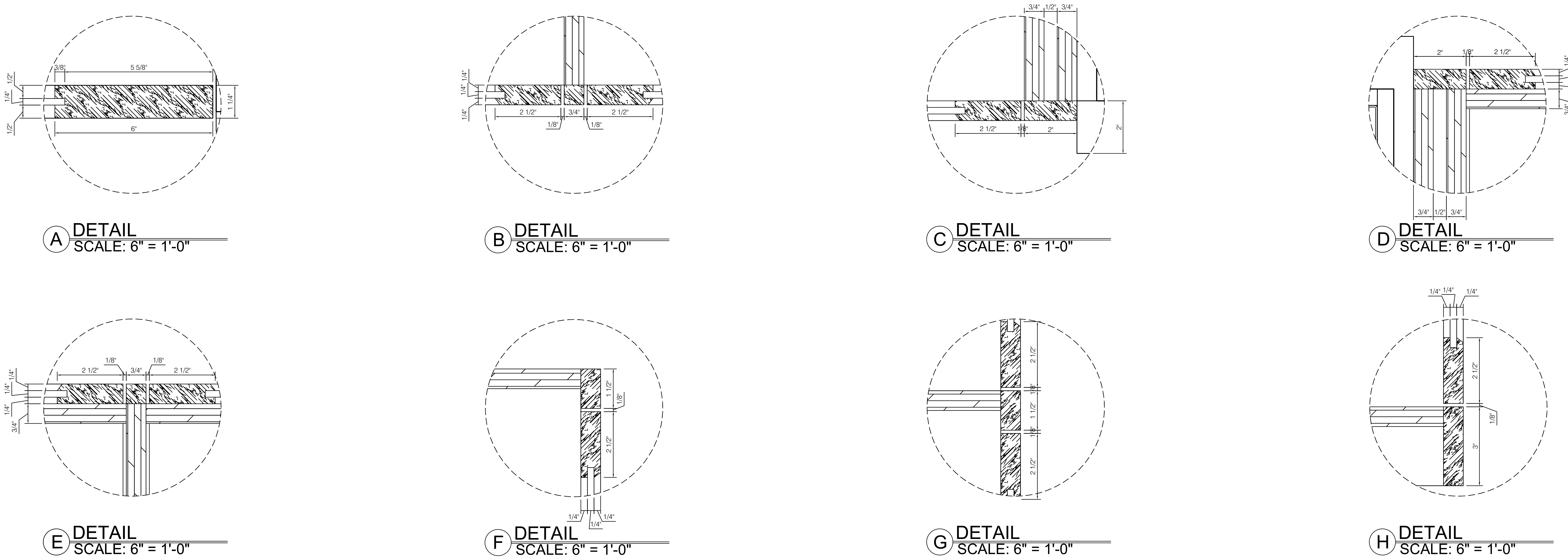 Specialty millwork construction details